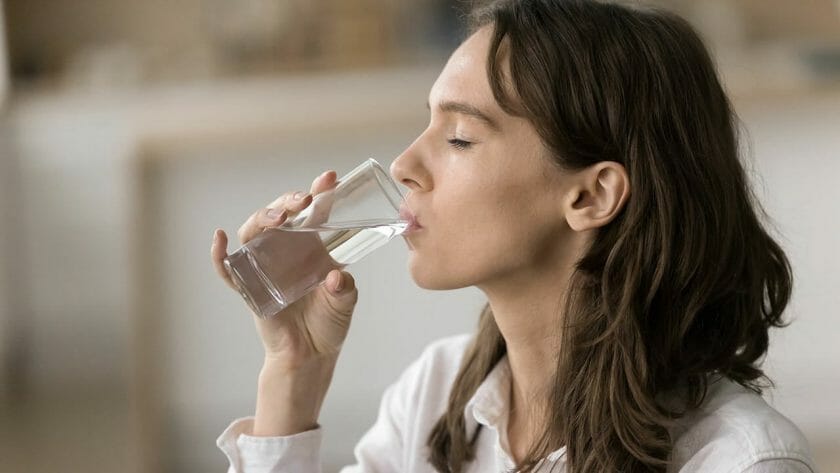 woman drinking water ss2319132975